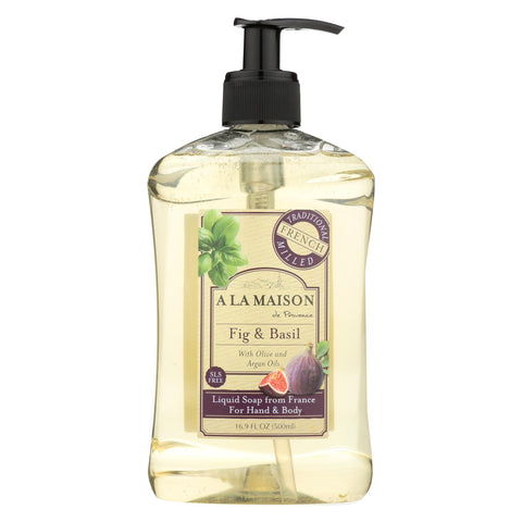 A La Maison - French Liquid Soap - Fig And Basil - 16 Oz