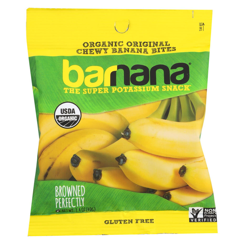 Barnana Organic Chewy Banana Bites - Original - Case Of 12 - 1.4 Oz