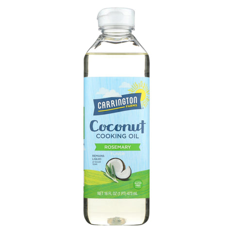 Carrington Farms Coconut Cooking Oil - Rosemary - Case Of 6 - 16 Fl Oz