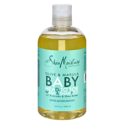 Sheamoisture Shampoo - Head-to-toe - Baby - Olive And Marula - 13 Oz