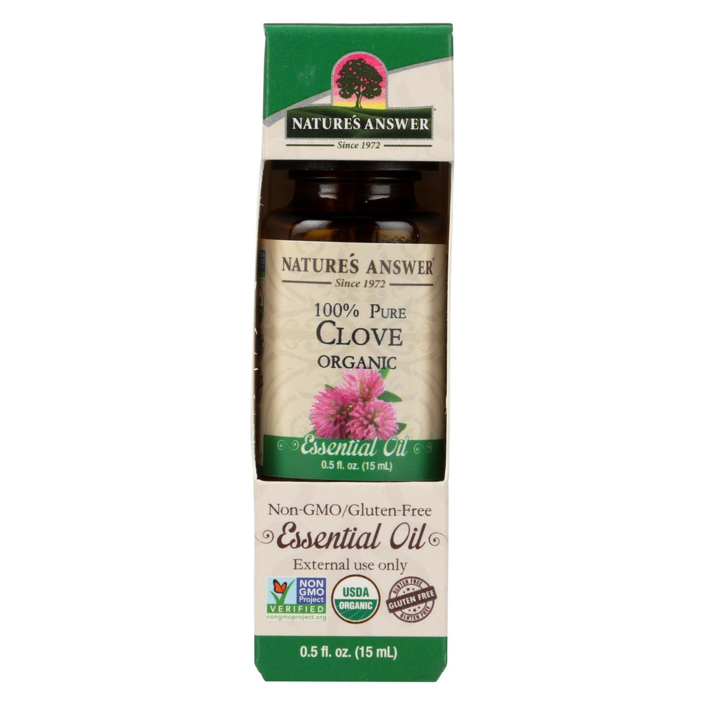 Nature's Answer - Organic Essential Oil - Clove - 0.5 Oz.