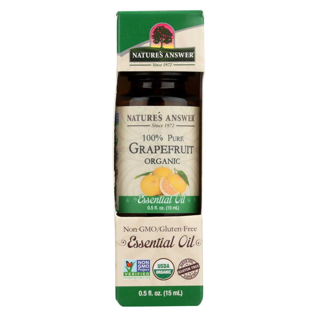 Nature's Answer - Organic Essential Oil - Grapefruit - 0.5 Oz.