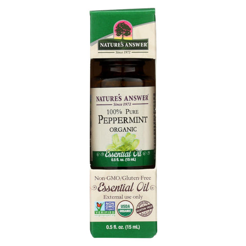 Nature's Answer - Organic Essential Oil - Peppermint - 0.5 Oz.