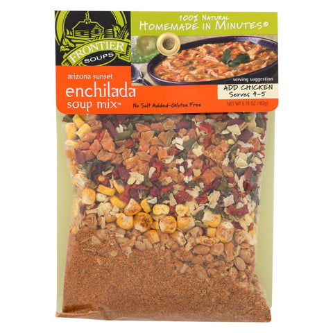 Frontier Soup Soup Mix - Enchilada - Ariz - Case Of 8 - 5.75 Oz