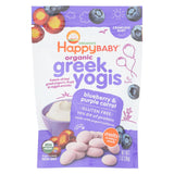 Happyyogis Yogurt Snacks - Organic - Freeze-dried - Greek - Babies And Toddlers - Blueberry And Purple Carrot - 1 Oz - Case Of 8