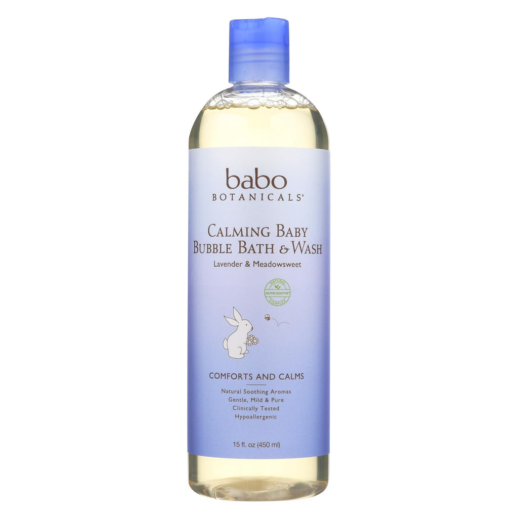 Babo Botanicals - Shampoo Bubblebath And Wash - Calming - Lavender - 15 Oz