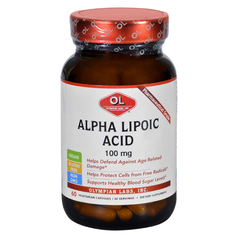 Olympian Labs Alpha Lipoic Acid - 100 Mg - 60 Vegetarian Capsules