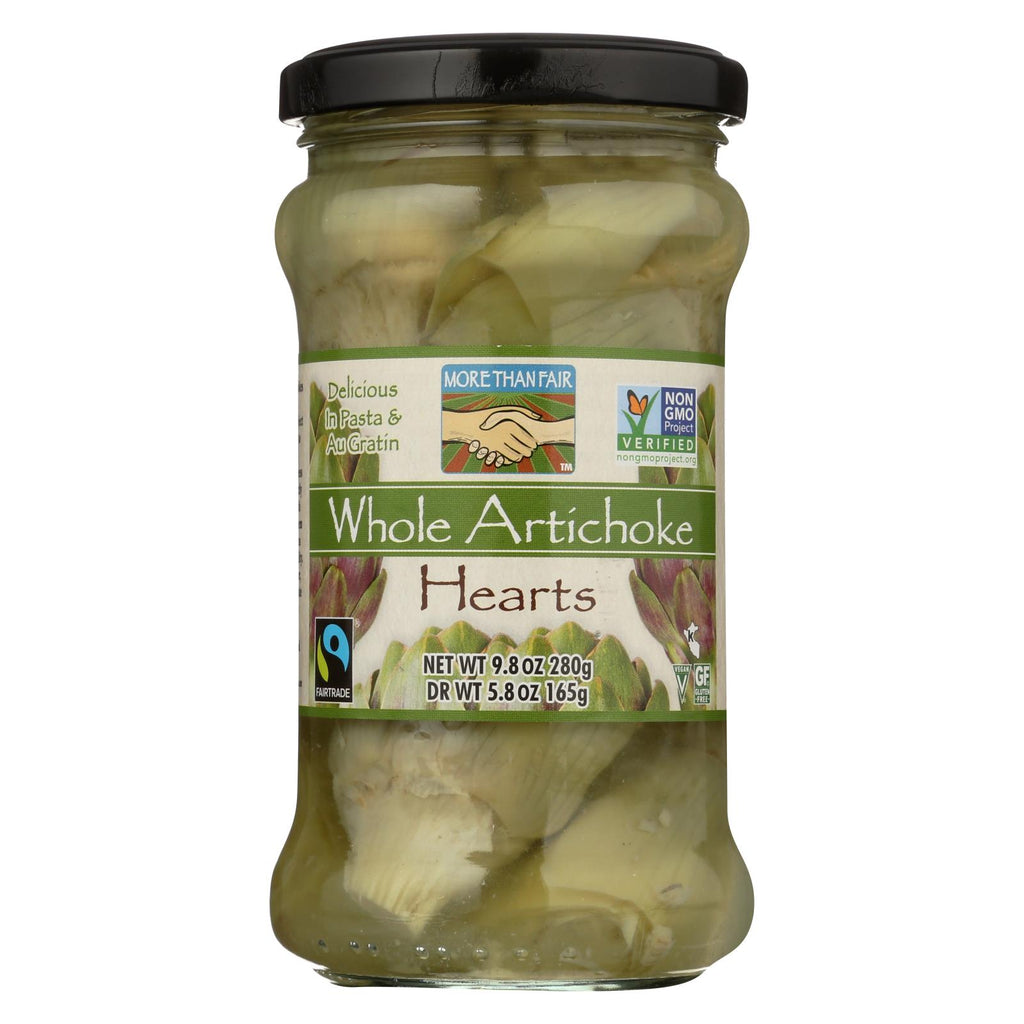 More Than Fair Whole Artichoke Heart - Case Of 6 - 9.8 Oz.