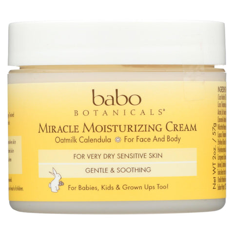 Babo Botanicals - Miracle Cream - Moisturizing - Oatmilk - 2 Oz