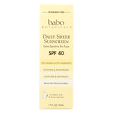 Babo Botanicals - Sunscreen - Daily Sheer - Spf 40 - 1.7 Oz