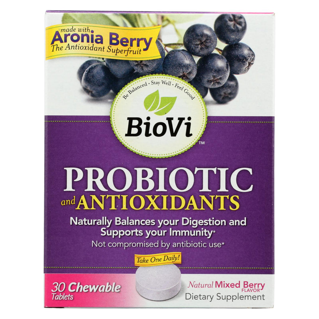 Biovi Probiotic - Antioxidant Blend - 30 Chewable Tablets