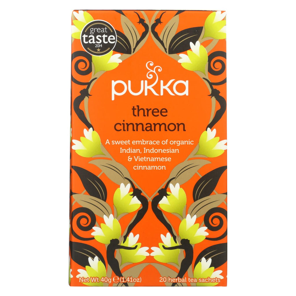 Pukka Herbal Teas Tea - Organic - Three Cinnamon - 20 Bags - Case Of 6