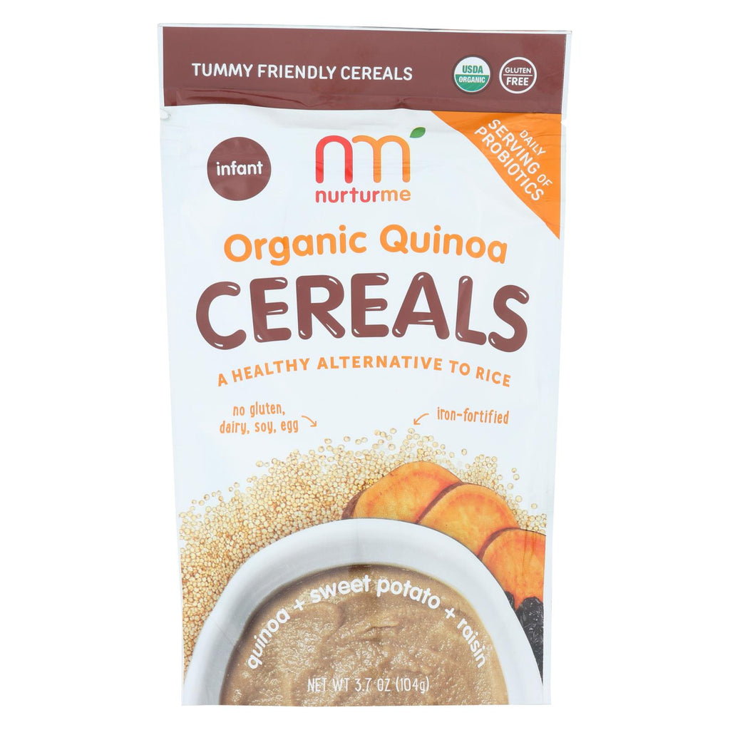 Nurturme Organic Cereal - Quinoa And Sweet Potato Raisin - Case Of 6 - 3.7 Oz.