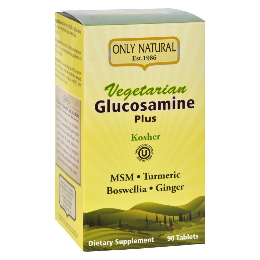 Only Natural Glucosamine - Plus - Vegetarian - 90 Tablets