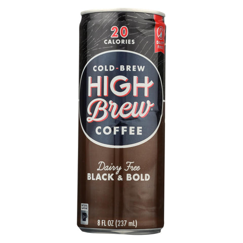 High Brew Coffee Coffee - Ready To Drink - Black And Bold - Dairy Free - 8 Oz - Case Of 12