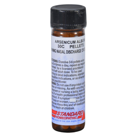 Hylands Homeopathic Arsenicum Album 30c - Standard Homeopathic - Runny Colds And Diarrhea - 160 Pellets - 1 Vial