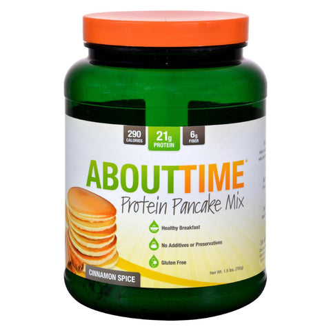 About Time - Protein Pancake Mix - Cinnamon Spice - 1.5 Lb