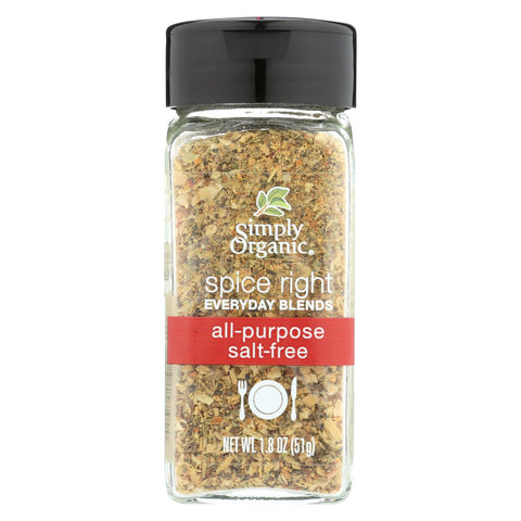 Simply Organic Spice All Purpose Seasoning Spice - Case Of 6 - 1.8 Oz.