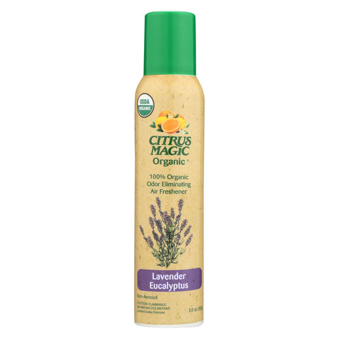 Citrus Magic Air Freshener - Odor Eliminating - Spray - Lavender Eucalyptus - 3.5 Oz