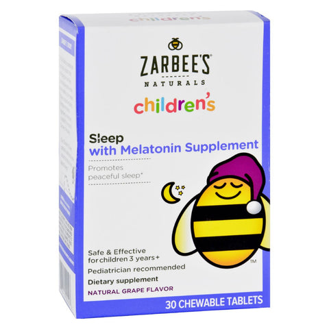 Zarbee's Childrens Sleep - Grape Flavor - 30 Chewables