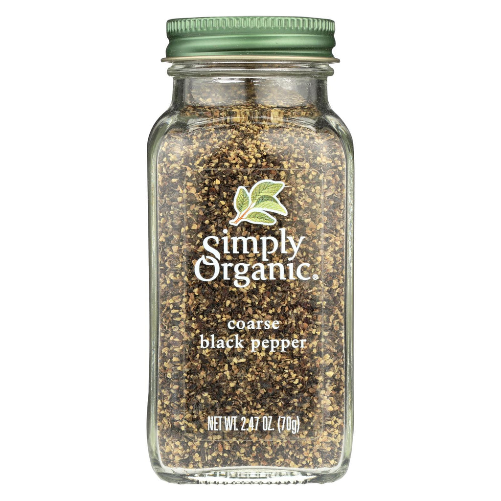 Simply Organic Black Coarse Grind Pepper - Case Of 6 - 2.47 Oz.