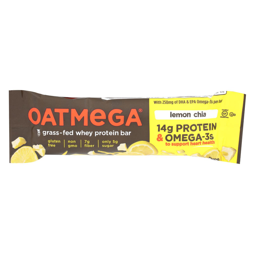 Oatmegabar Chia Crisp - Lemon - Case Of 12 - 1.8 Oz.