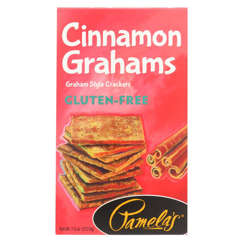 Pamela's Products - Grahams Style Crackers - Cinnamon - Case Of 6 - 7.5 Oz.