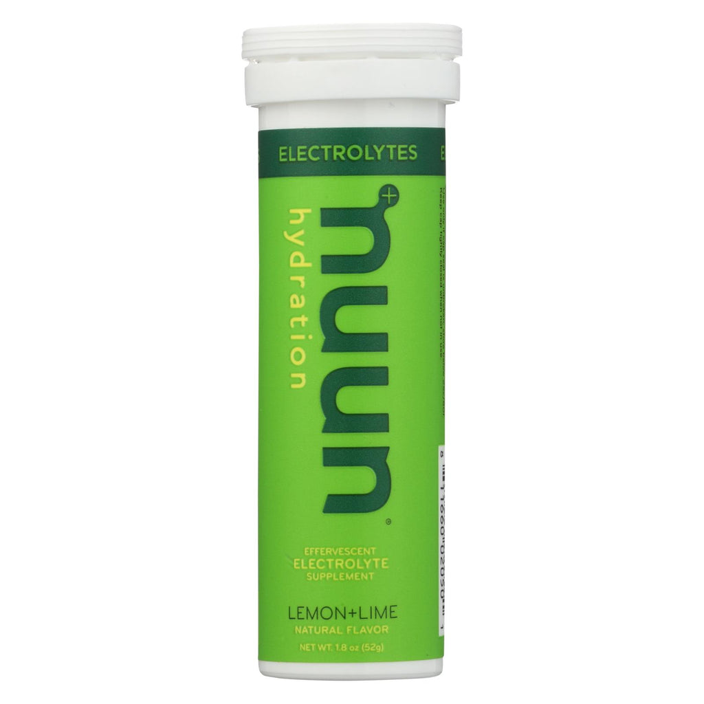 Nuun Hydration Nuun Active - Lemon And Lime - Case Of 8 - 10 Tablets