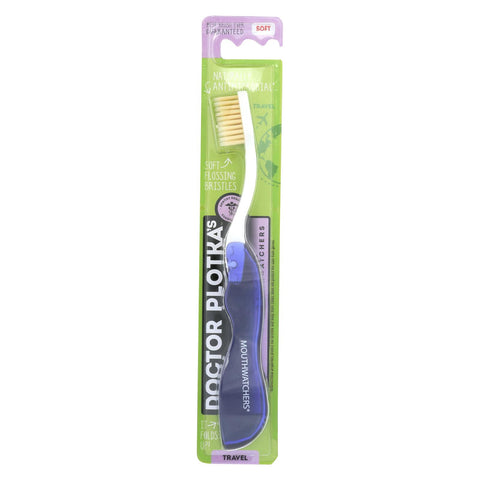 Mouth Watchers Toothbrush - Blue - Travel - 1 Count - Case Of 5