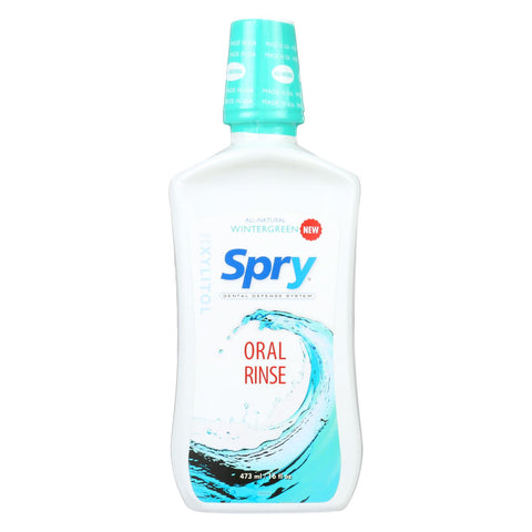 Spry Oral Rinse - Wintergreen Natural - 16 Fl Oz.