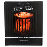 Evolution Salt Crystal Salt Lamp - Wooden Basket - 1 Count