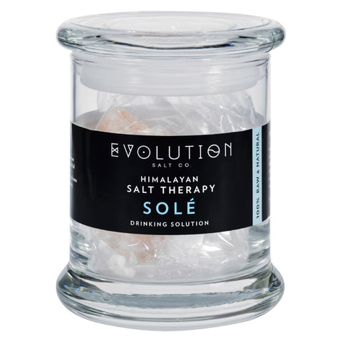 Evolution Salt Sole Drinking Solution - Glass Jar And Crystals - 12 Oz