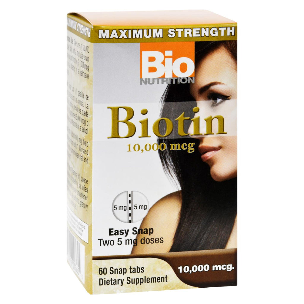 Bio Nutrition - Inc Biotin - 10000 Mcg - 60 Tablets