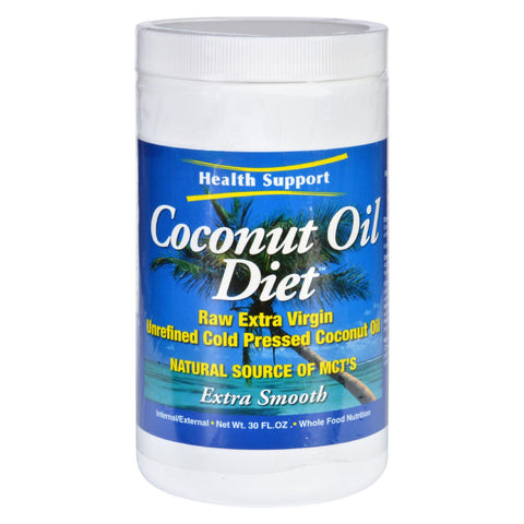 Health Support Coconut Oil Diet - Raw - Extra Virgin - 30 Oz