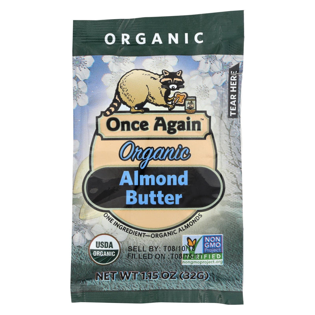 Once Again Almond Butter - Organic - Original - Squeeze Pack - 1.15 Oz - Case Of 10