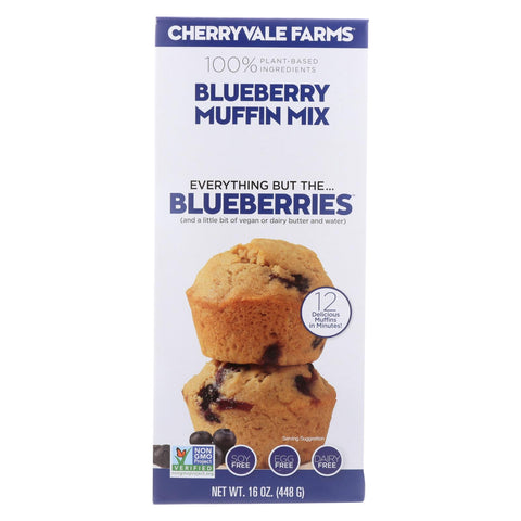 Cherryvale Farms - Muffin Mix - Blueberry - Case Of 6 - 16 Oz.