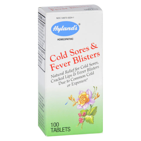 Hylands Homeopathic Cold Sores And Fever Blisters - 100 Tablets