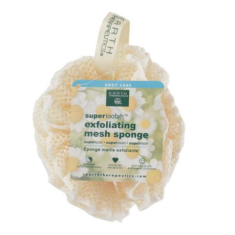 Earth Therapeutics Loofah - Super - Exfoliating - Mesh Sponge - 1 Count