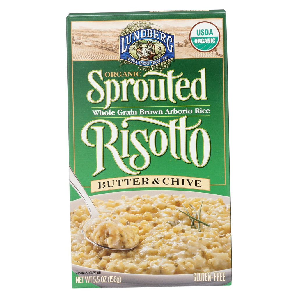 Lundberg Family Farms Sprouted Risotto - Butter And Chive - Case Of 6 - 5.5 Oz.