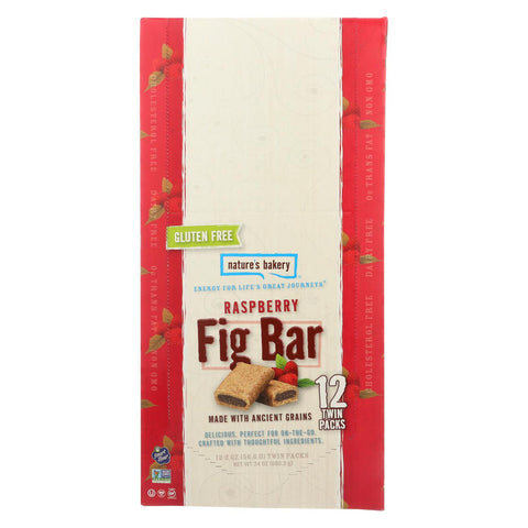 Nature's Bakery Gluten Free Fig Bar - Raspberry - Case Of 12 - 2 Oz.