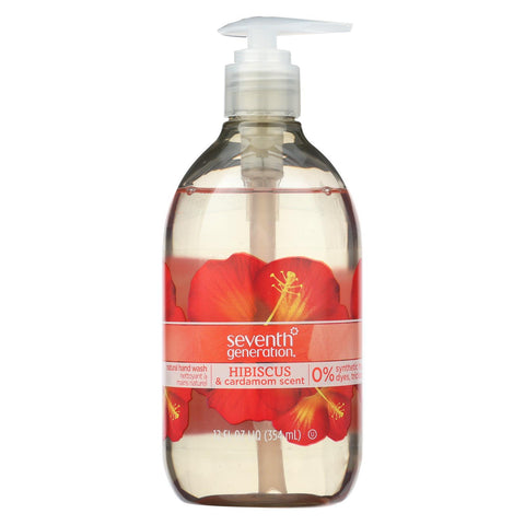 Seventh Generation Natural Hand Wash - Hibiscus And Cardamom - Case Of 8 - 12 Fl Oz.