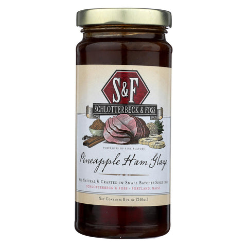 Schlotterbeck And Foss Ham Glaze - Pineapple - Case Of 6 - 8 Fl Oz