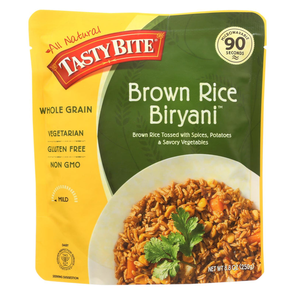 Tasty Bite Rice - Brown Rice Biryani - Whole Grain - 8.8 Oz - Case Of 6