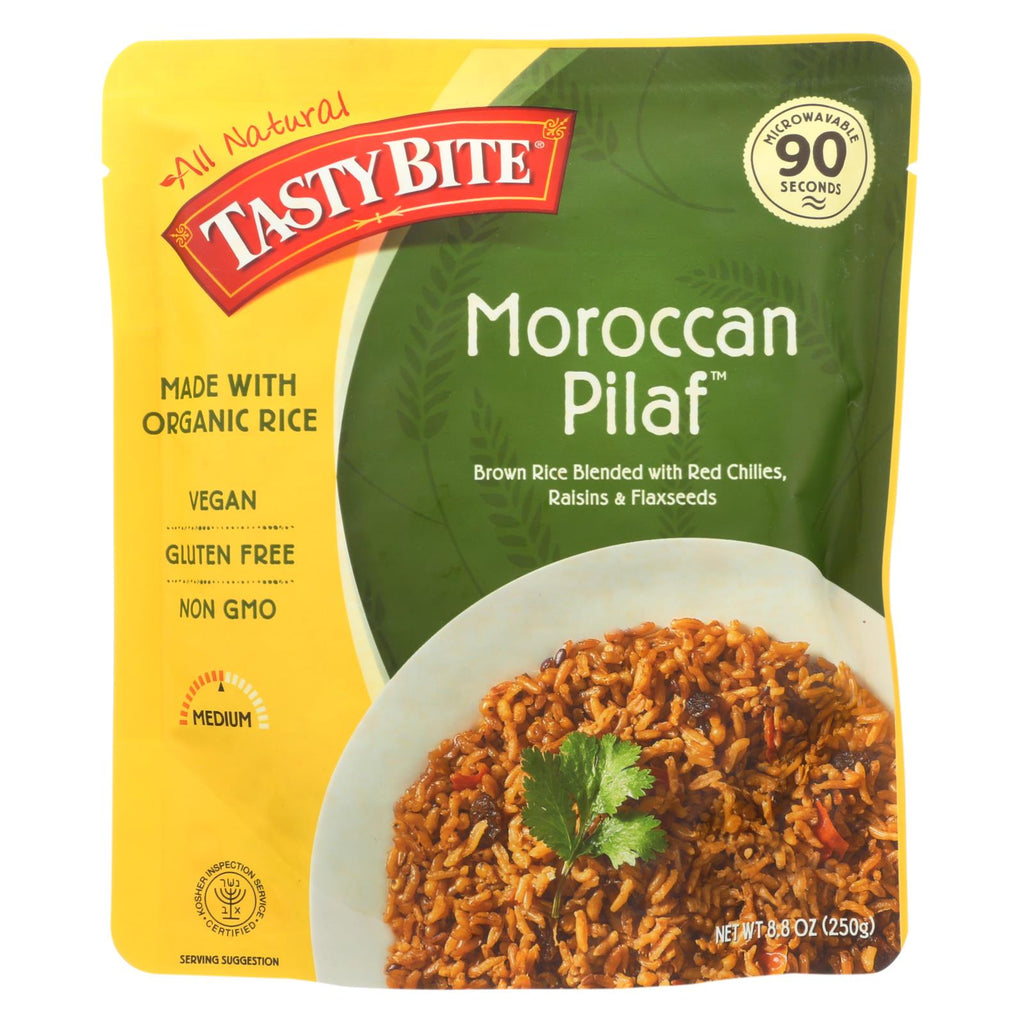 Tasty Bite Rice - Organic - Moroccan Pilaf - Whole Grain - 8.8 Oz - Case Of 6