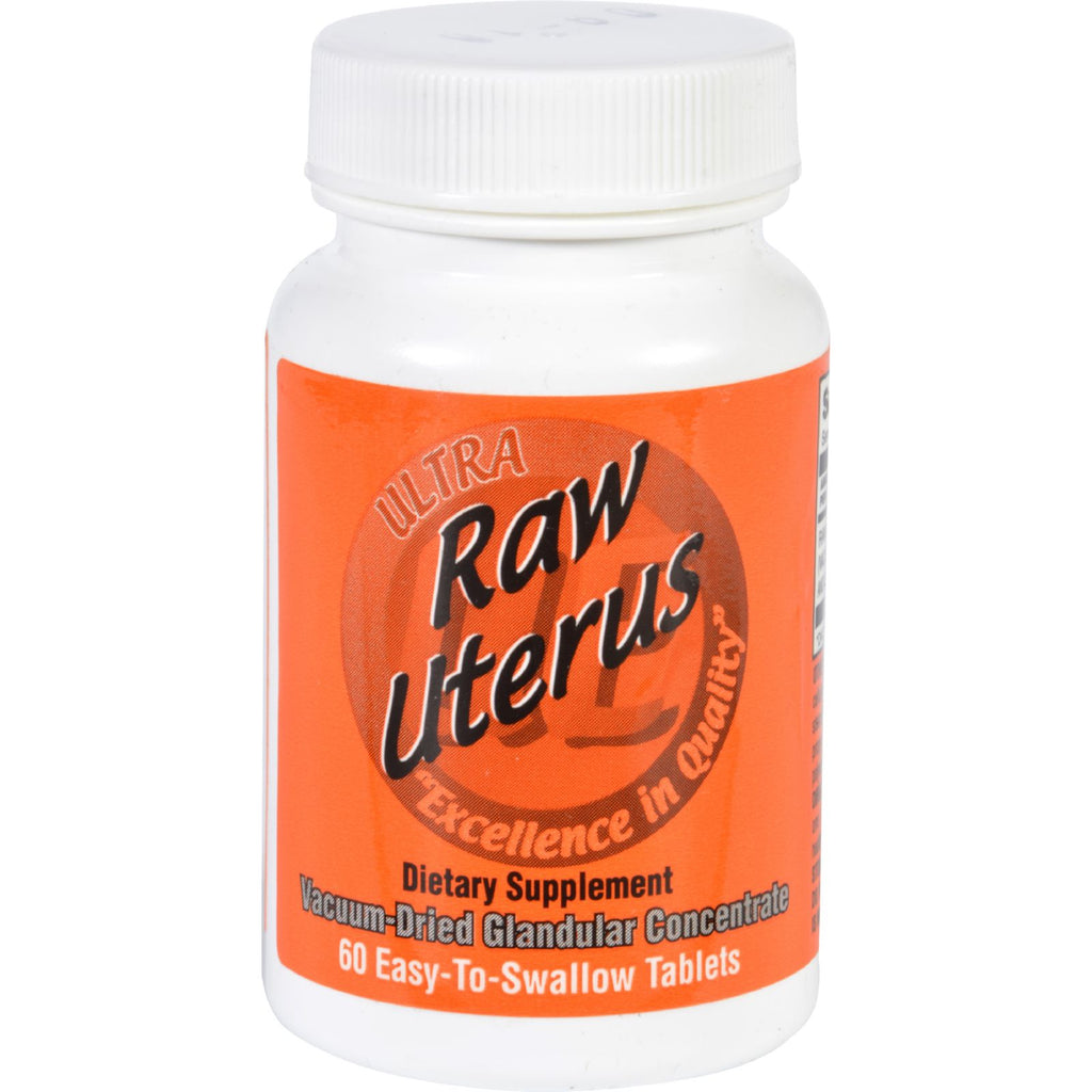 Ultra Glandulars Uterus - Raw - 60 Tablets