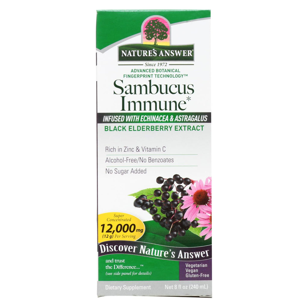 Nature's Answer - Sambucus Immune Support - 8 Oz