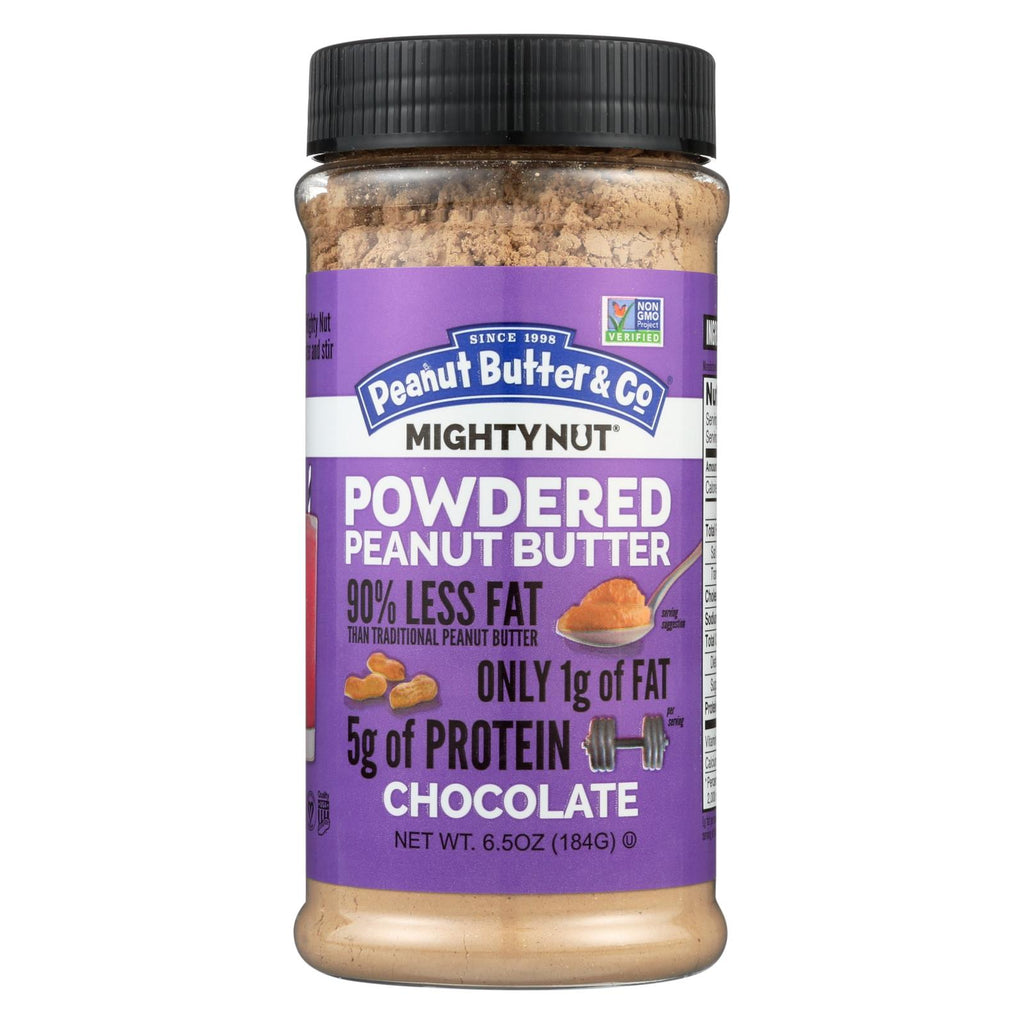 Peanut Butter And Co Mighty Nut Powdered - Chocolate - Case Of 6 - 6.5 Oz.