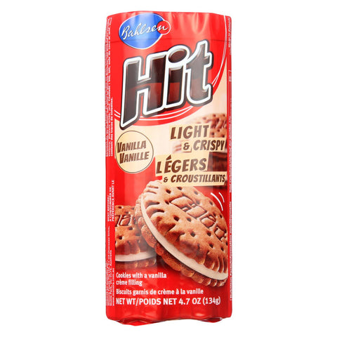 Bahlsen Cookies - Hit - Vanilla Creme - 4.7 Oz - Case Of 12