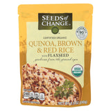 Seeds Of Change Organic Quinoa Brown And Red Rice With Flaxseed - Case Of 12 - 8.5 Oz