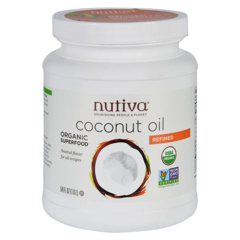 Nutiva Coconut Oil - Organic - Superfood - Refined - 54 Oz